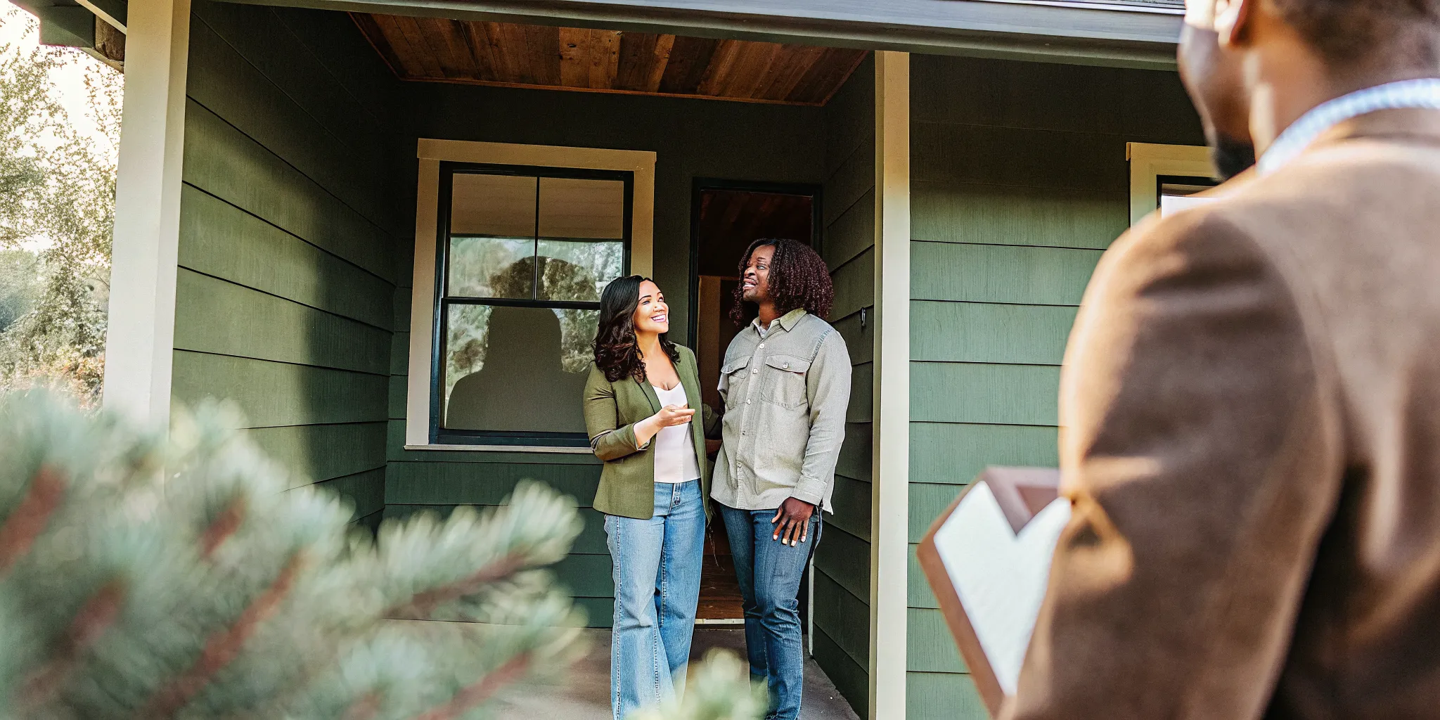 First-time Texas homebuyers meeting with a mortgage advisor